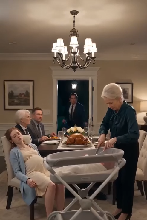 The carving knife continued slicing through the roast chicken while my wife lay unconscious beside our screaming newborn.