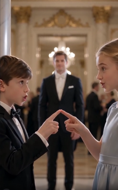 The CEO forgot his deaf son in a room full of millionaires, until the maid’s daughter raised her hands and made him smile