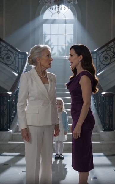 A little girl witnesses her grandmother's fatal fall inside a billionaire's mansion, while the killer realizes she wasn't alone.
