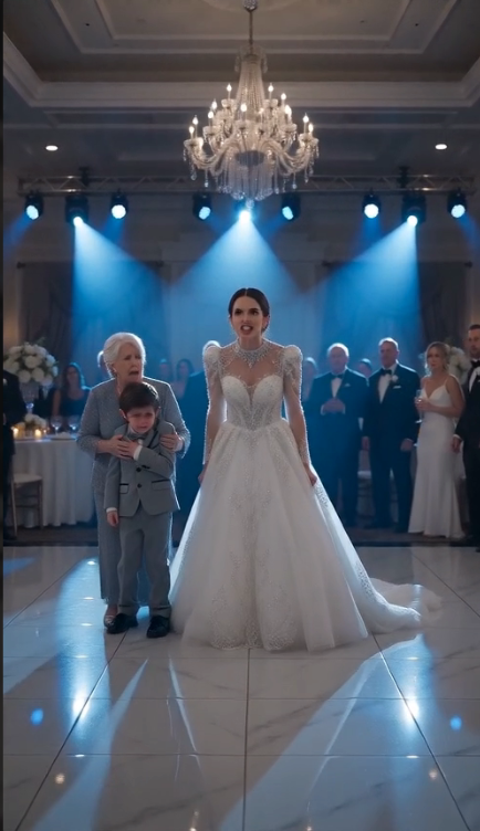 "The entire ballroom fell silent the moment a wealthy woman struck a young boy in front of hundreds of stunned guests.