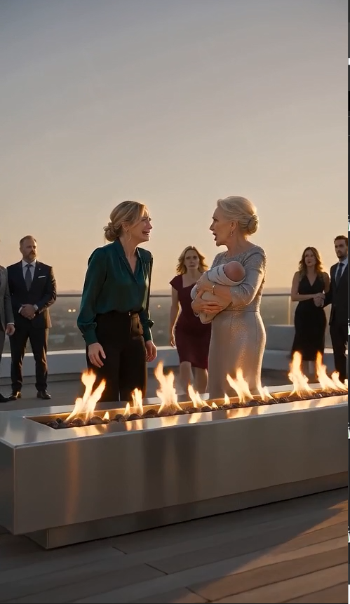 "Margaret lunged forward as Helen held six-week-old Lily above the burning stone fire pit. “Knocked up before your sister. You’re a disgrace.”