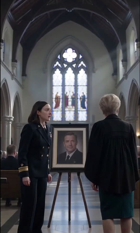 AT MY FATHER’S MEMORIAL, MY MOTHER GRABBED MY NAVY UNIFORM AND SHOVED ME BACK IN FRONT OF THE ENTIRE CHURCH.