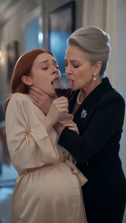 "Ava's trembling hands gripped the arms of her wheelchair as Margaret pressed the glass of orange juice against her lips. ""Drink it."" ""I won't.""
