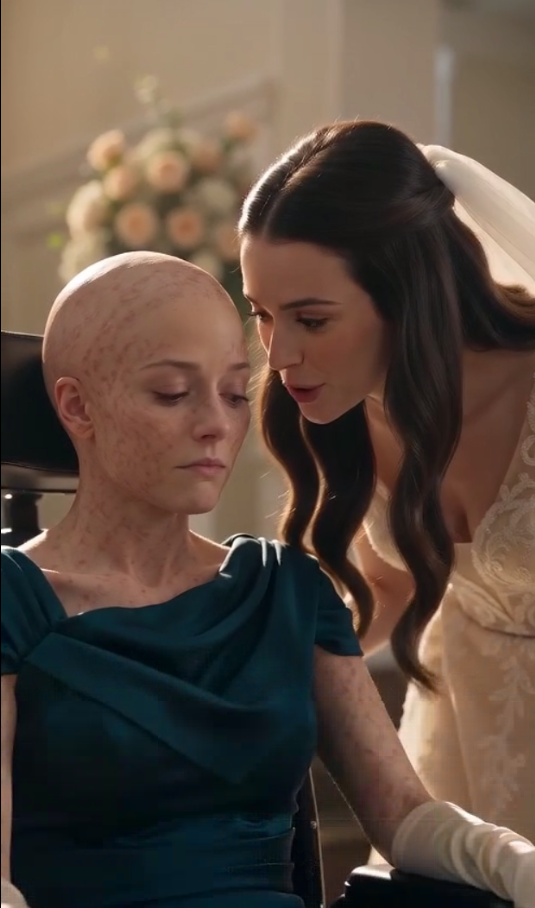 I was burned all over my body after saving my little sister from a house fire when she was ten. Years later, I came to her wedding in a wheelchair, and she whispered, “Go sit in the back. You’re ruining my perfect wedding.” Then the groom’s mother stood up and said five words that froze everyone.