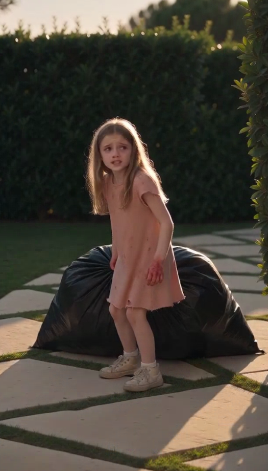 """I came home two weeks early and found my eight-year-old daughter on her knees in rotten garbage.