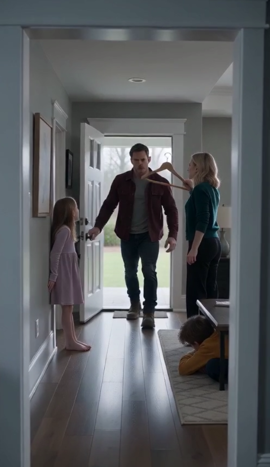 I walked into my own house expecting a normal evening… but what I saw changed everything.  The first thing I heard was my daughter screaming:  **“Daddy, help us!”**