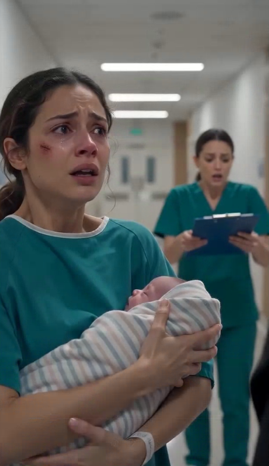 "MY HUSBAND ABANDONED ME AND OUR NEWBORN AT THE HOSPITAL—THEN A TATTOOED STRANGER SIGNED THE “FATHER” LINE… AND REVEALED THE SECRET THAT BROUGHT MY EX-HUSBAND TO HIS KNEES.n
