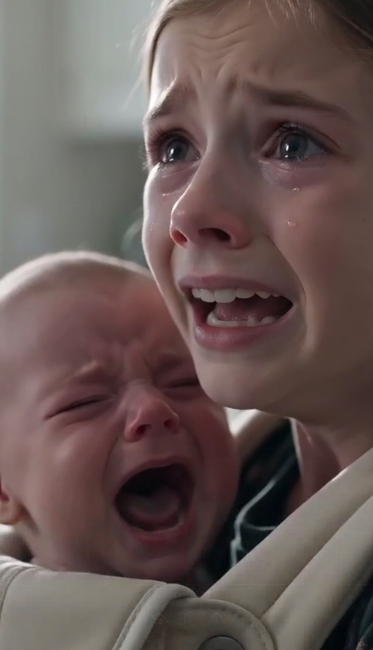 My wife forced my nine-year-old daughter to carry a screaming baby for ten hours, left her hungry, and warned, "Drop him again and you won't eat tonight."