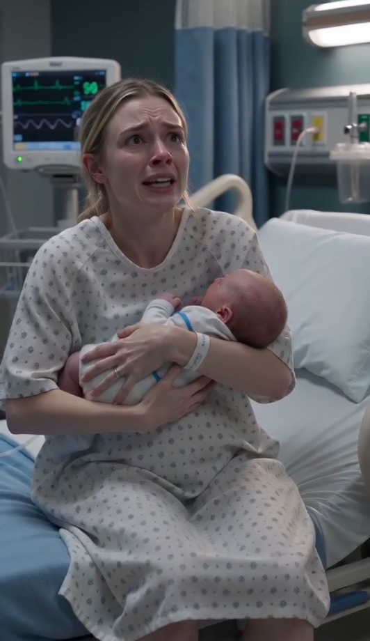 My husband promised he would protect me after childbirth, but outside a locked hospital room, I heard him helping his mother plan how to take our son forever.