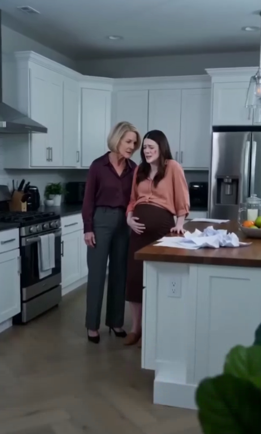 """Eight Months Pregnant, I Was Being Pressured By My Mother-In-Law To Sign Divorce Papers When The Front Door Quietly Opened Behind Her.