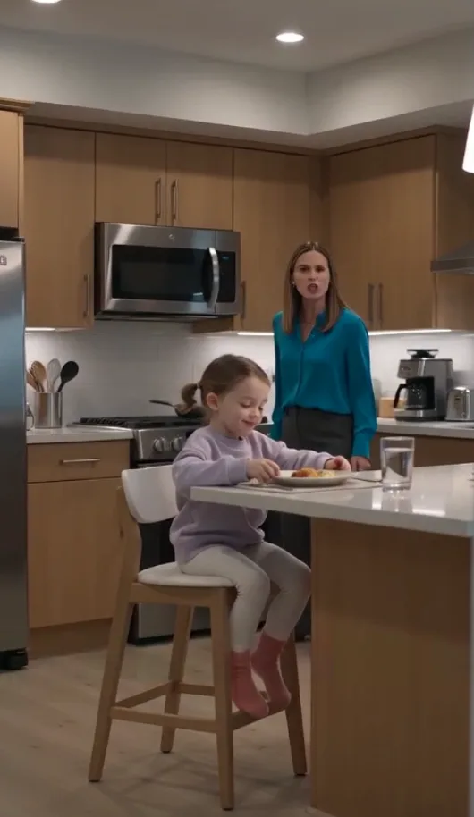 My 4-Year-Old Daughter Took One Wrong Seat at Breakfast—Then My Sister Threw a Hot Pan at Her, and Mom’s Text Revealed the Truth