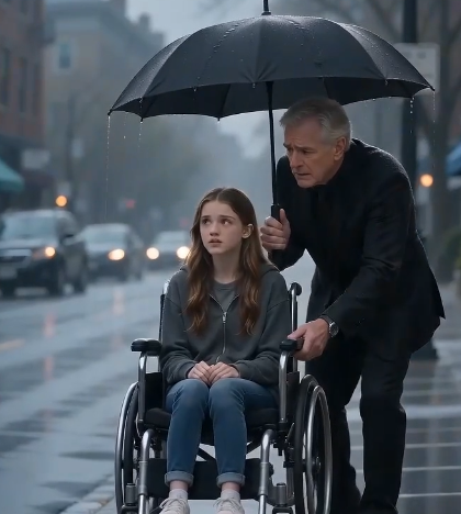 She Couldn’t Walk… Until a Stranger Changed Everything in the Rain