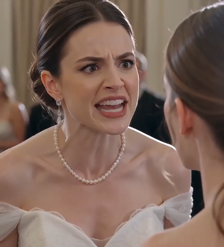 The bride believed she had destroyed her own wedding. Then the maid whispered seven words that made the groom go completely still.