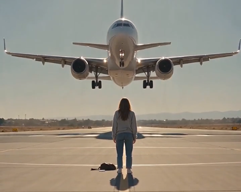 Chapter: The Woman Left on the Runway  The heat rose in waves above Nisa Airport as Victoria Holmes stood motionless, watching the aircraft disappear into the sky.