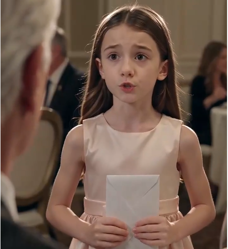 The little girl wasn't looking for the richest man in the restaurant.