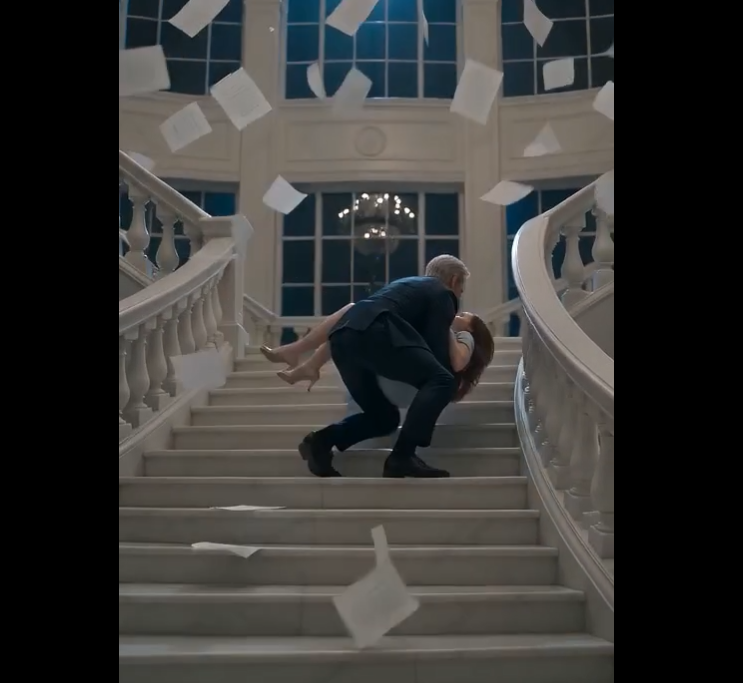 The mistress shoved his eight-month-pregnant wife down the courthouse steps