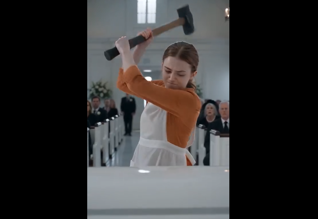 "Sophie’s hands were shaking. The wedding hall blurred around her. Music.
