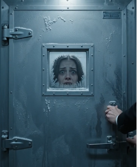 The freezer door slammed shut at 11:48 p.m.