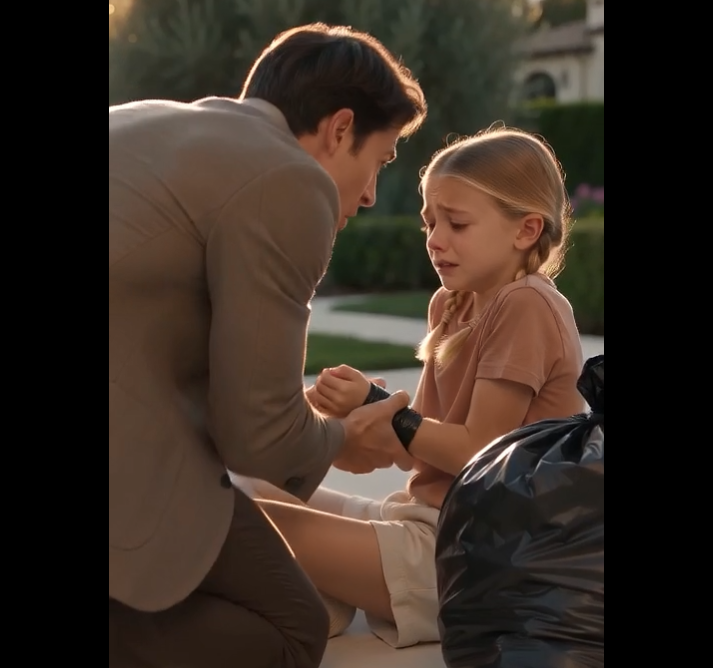 I came home two weeks early and found my eight-year-old daughter on her knees in a pile of rotting garbage