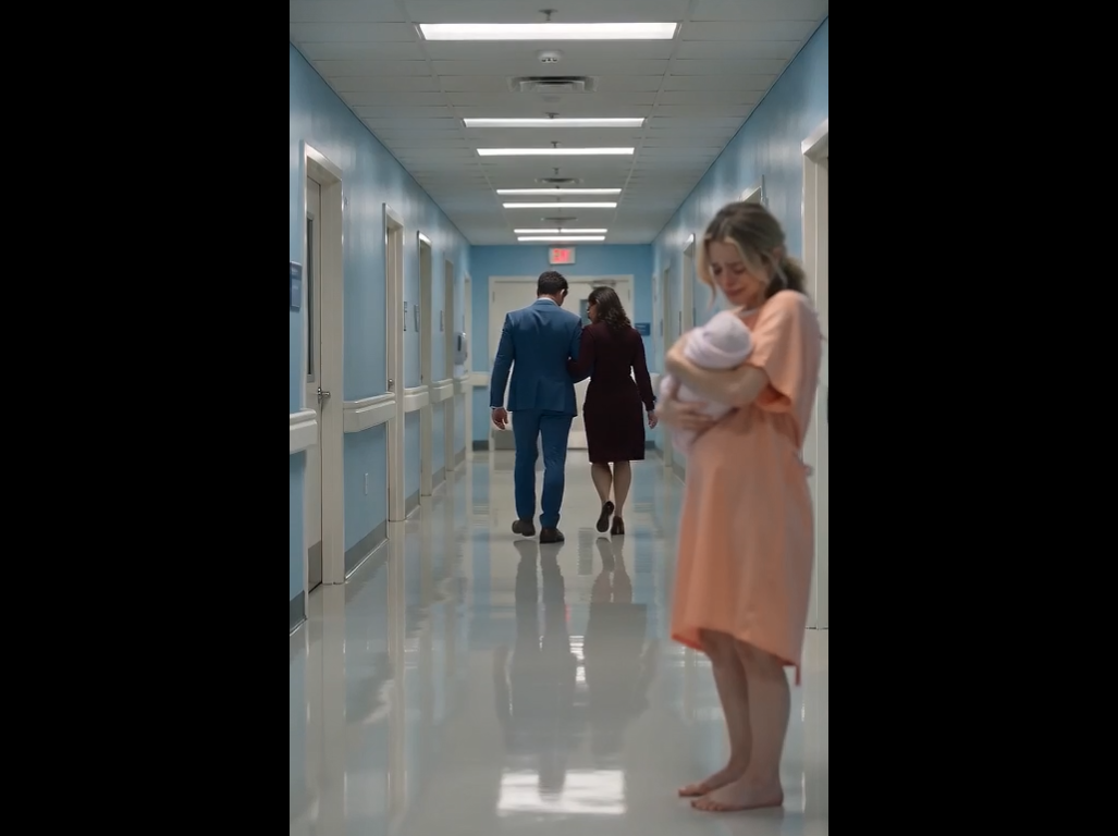MY HUSBAND ABANDONED ME AND OUR NEWBORN AT THE HOSPITAL—THEN A TATTOOED STRANGER SIGNED THE “FATHER” LINE… AND REVEALED THE SECRET THAT BROUGHT MY EX-HUSBAND TO HIS KNEES