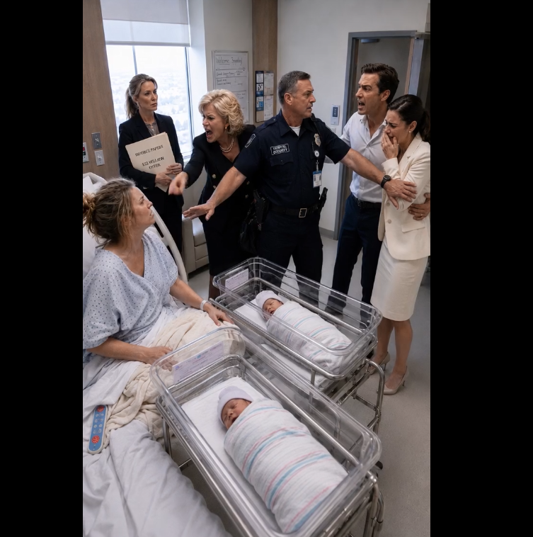 Three days after delivering twins, my mother-in-law arrived with my husband’s mistress, divorce papers, and a $22 million offer.c