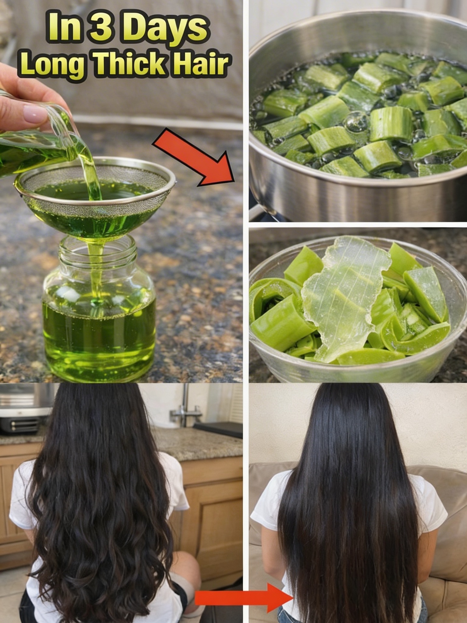🌿 OMG HAIR SECRET: Aloe Vera for Thicker, Longer, Silky Hair? 1