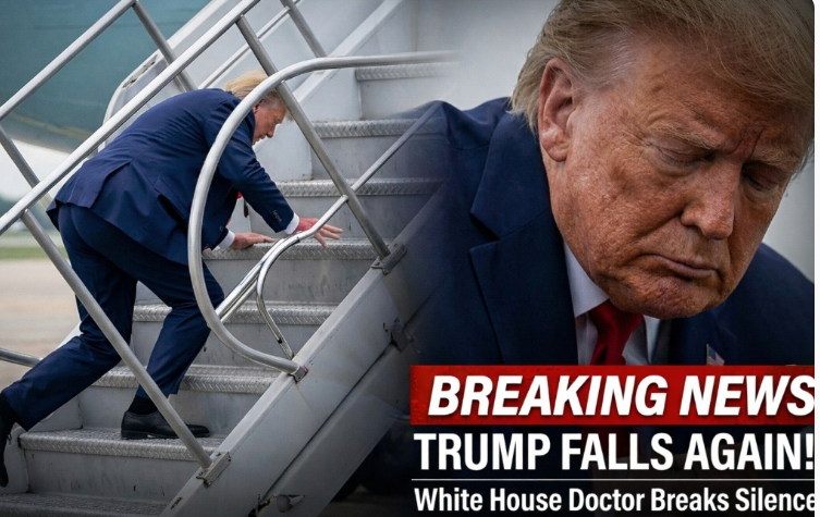 Trump Air Force One Fall Claims Unverified