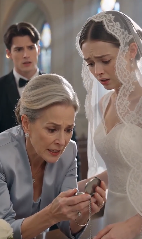 “She Ripped the Bride’s Veil… Then a Tiny Necklace Uncovered a Twenty-Year Secret.”