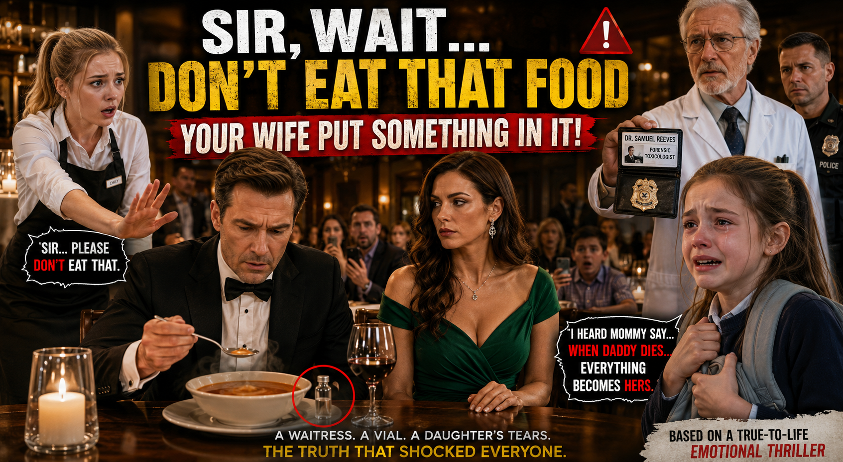 Sir, Wait... Don't Eat That Food—Your Wife Put Something in It! 😱