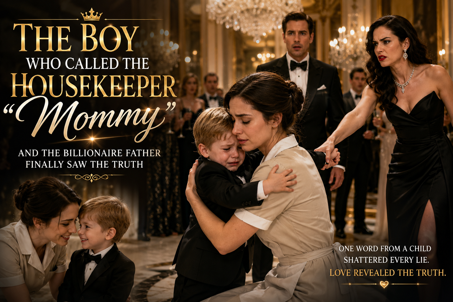 The Boy Called the Housekeeper "Mommy"... And the Billionaire Father Finally Saw the Truth