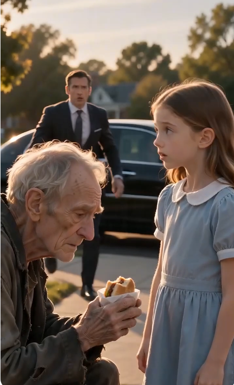 A Poor Girl Gave Her Lunch to a Homeless Stranger... Moments Later, She Learned He Was a Billionaire 😳