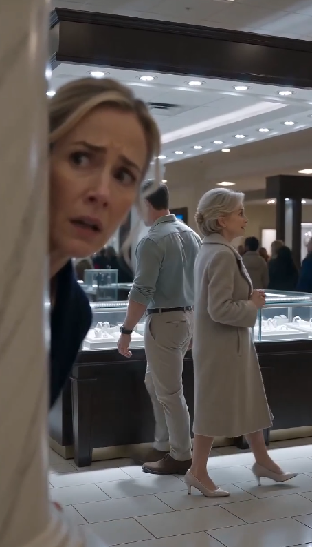 At the mall, my eleven-year-old daughter grabbed my hand so hard it hurt. "Mom," she whispered. "Quickly. Behind that pillar." She didn't wait for me to answer.