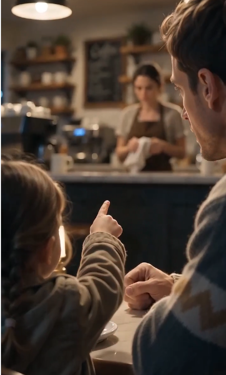 “Dad, That’s Mommy…” The Moment Everything Stopped in the Café