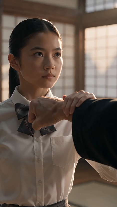 The Janitor's Daughter Stepped Onto the Tatami… and Her First Move Froze the Entire Dojo