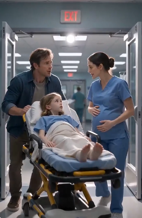 My Ex Rushed Into the ER With His Daughter… Then Saw Me Seven Months Pregnant
