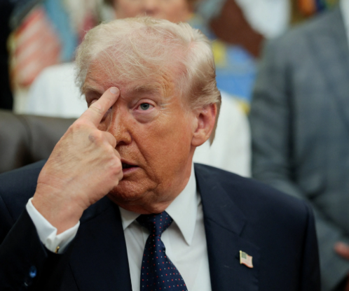 A Quiet Moment of Reflection from Donald Trump in Washington n