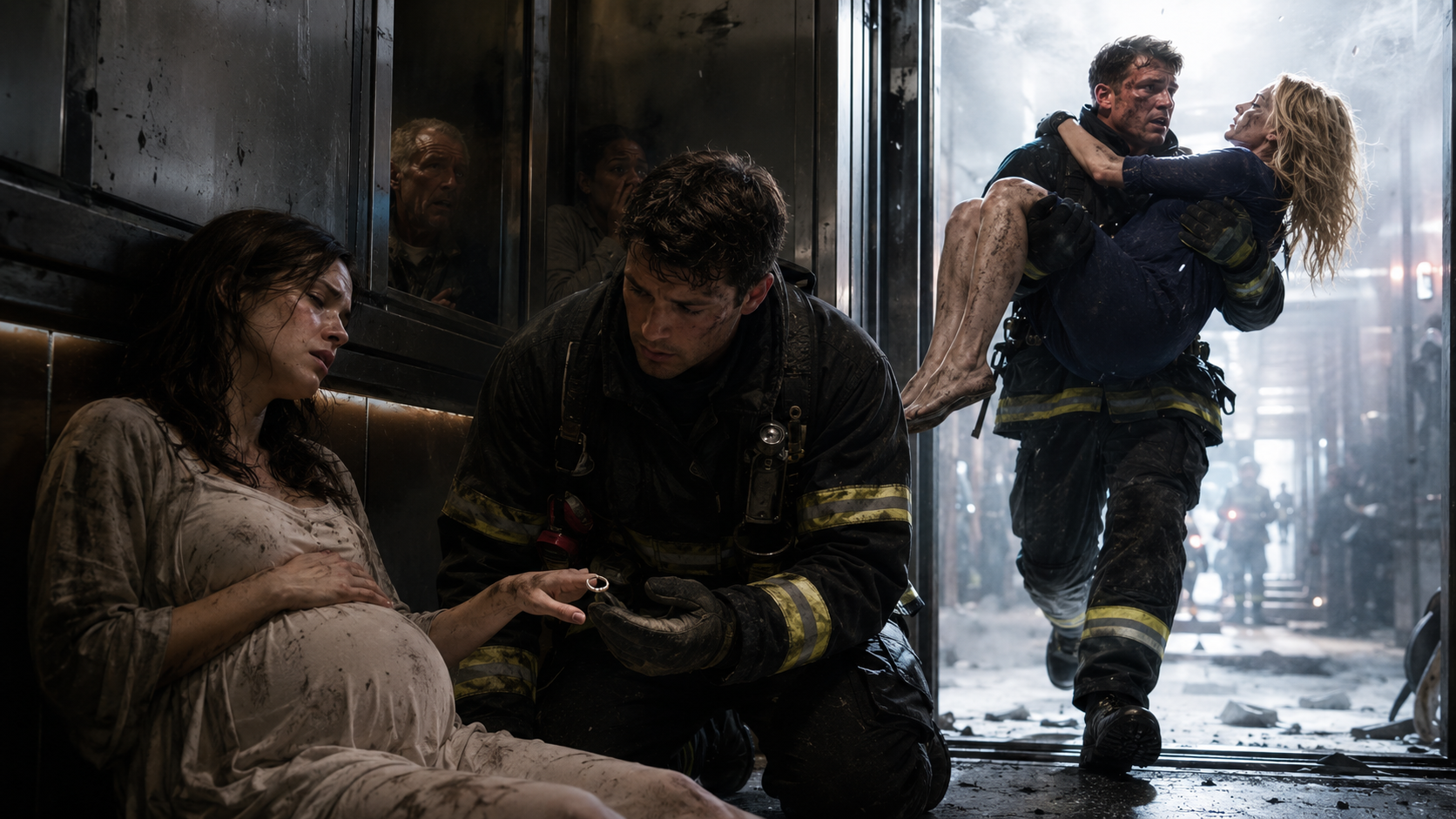 Trapped in an Elevator for 7 Hours, I Watched My Firefighter Husband Save His Ex—and Leave His Pregnant Wife Behind.. When I Finally Returned...