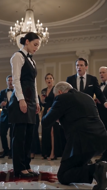 "They Mocked the Clumsy Waitress in Front of the Entire Ballroom... Then the Company's Senior Executive Dropped to One Knee Before Her."
