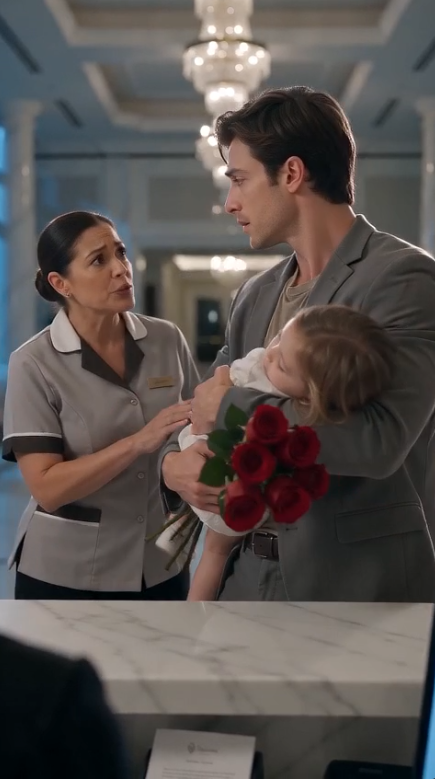 A Hotel Owner Was Humiliated While Carrying His Sleeping Daughter—Seconds Later, The Entire Lobby Froze When They Realized Who He Really Was.