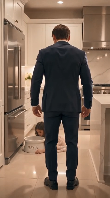 When a Wealthy Father Came Home Early and Saw Where His Little Girl Was Forced to Eat, the Truth Silenced the Entire Dining Room