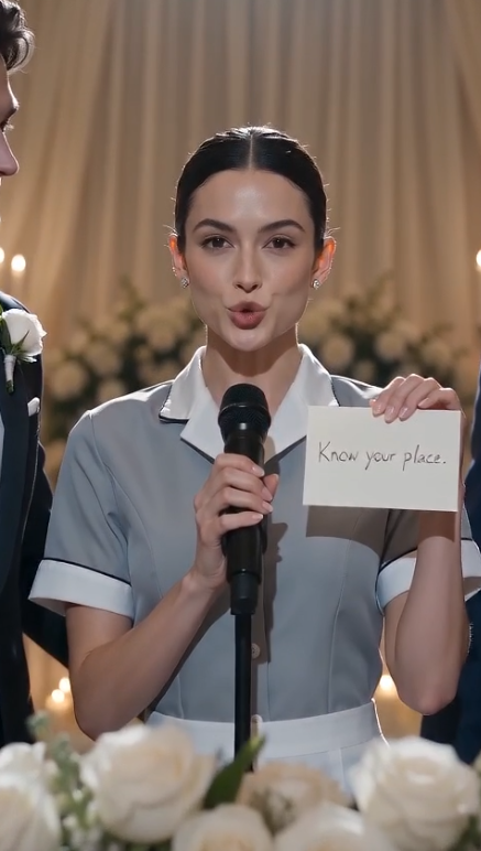 A Bride Walks Down the Aisle in a Maid's Uniform—Then Destroys the Family That Tried to Humiliate Her.