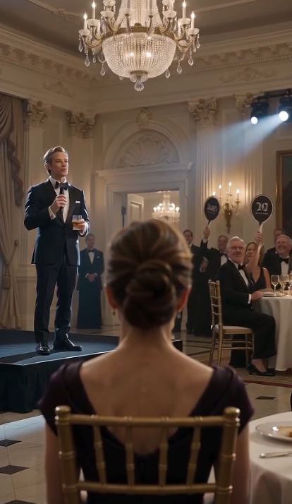 My Husband Put Me Up for Auction at His Charity Gala as a Joke: “Twenty Dollars for This Useless Wife!”… Until a Stranger’s Voice Silenced the Entire Room