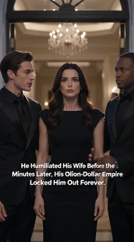 "He Humiliated His Wife Before the Entire Ballroom... Minutes Later, His Own Billion-Dollar Empire Locked Him Out Forever."