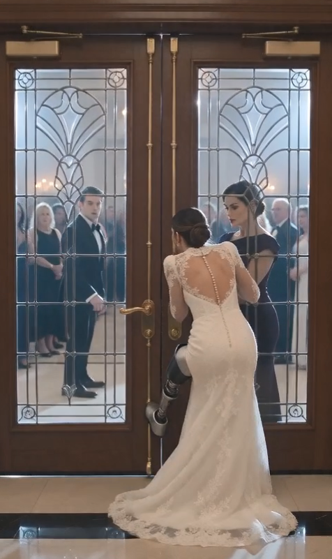My Wealthy Stepmother Crushed My Wife's Prosthetic Leg Between the Banquet Doors Just to Make Her Beg in Front of Hundreds of Millionaires... She Never Imagined What Was Hidden Inside the Titanium Shaft