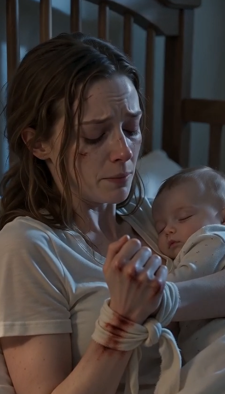 I came home and found my nanny tied to my bed, while my one-year-old twins were strapped to her chest… and what I discovered next shattered everything I thought I knew about my marriage