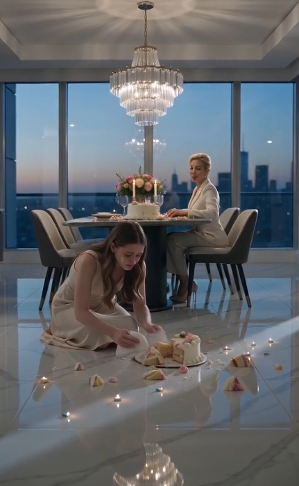 She Was Forced to Clean Her Own Ruined Birthday Cake—Then Her Husband Walked Through the Door
