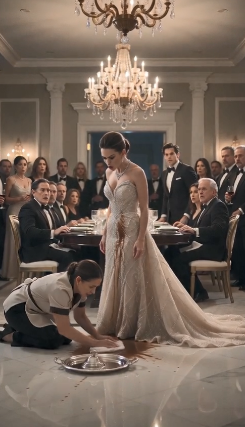 The billionaire's fiancée publicly humiliated the housekeeper in front of forty distinguished guests... but she never expected a three-year-old little girl to bring the entire room to a standstill with one unforgettable sentence.