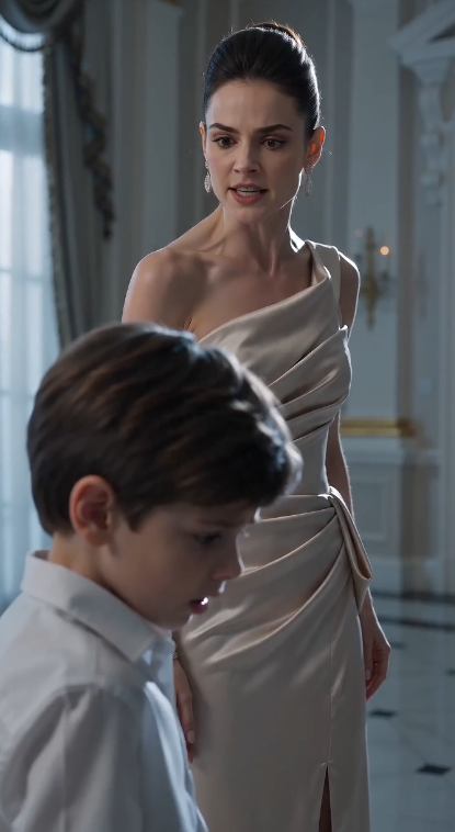 A Cruel Stepmother Slapped a Little Boy Across the Face Inside a Luxury Mansion… Then the Front Doors Opened—and She Realized Her Life Was Over.