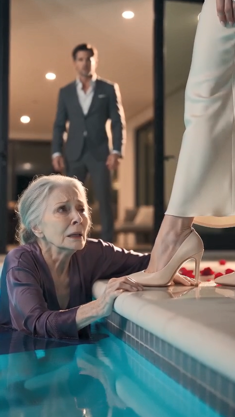 My Fiancée Left My 78-Year-Old Mother in the Pool—But She Didn’t Know I Was Watching
