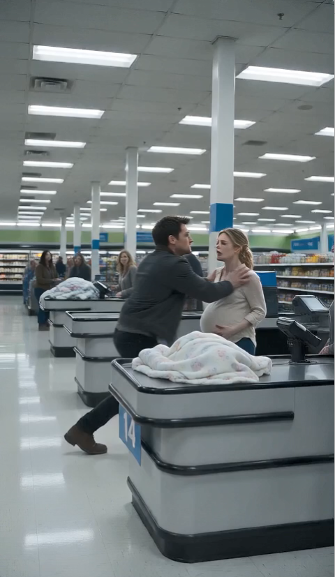 My Husband Slammed My Eight-Month-Pregnant Belly Into a Checkout Counter Over a $14 Baby Blanket—Then the Store Manager Recognized Him